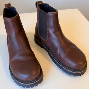 Birkenstock Women’s Highwood Slip On Leather Boots Brown EU 39 8 8.5 Unisex EUC